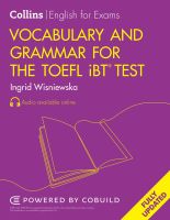 COLLINS VOCABULARY AND GRAMMAR FOR THE TOEFL IBT TEST (SECOND ED.)