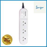 รางปลั๊กไฟ 3 ช่อง 1 สวิตซ์ PANASONIC WCHG24232N 2 ม. สีชมพูPOWER STRIP PANASONIC WCHG24232N 3-OUTLET 1-SWITCH 2M PINK **ด่วน ของมีจำนวนจำกัด**