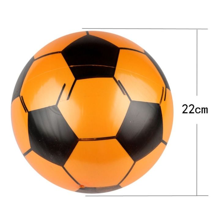 rongjingmall-ของเล่นชายหาดฟุตบอลเป่าลมที่เด้งได้สร้างสรรค์แบบสุ่มลูกบอลยืดหยุ่นลูกฟุตบอลพีวีซีขนาด22ซม