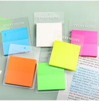 50sheets 5cmx5cm Creative Transparent Sticky Note Pads Notepads Journal School Stationery Office Supplies Waterproof