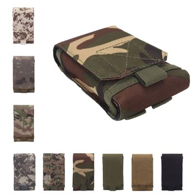 Outdoor Camouflage Bag Tactical Army Phone Holder Sport Waist Belt Case Waterproof Nylon EDC Sport Hunting Camo Bags in Backpack Power Points  Switche