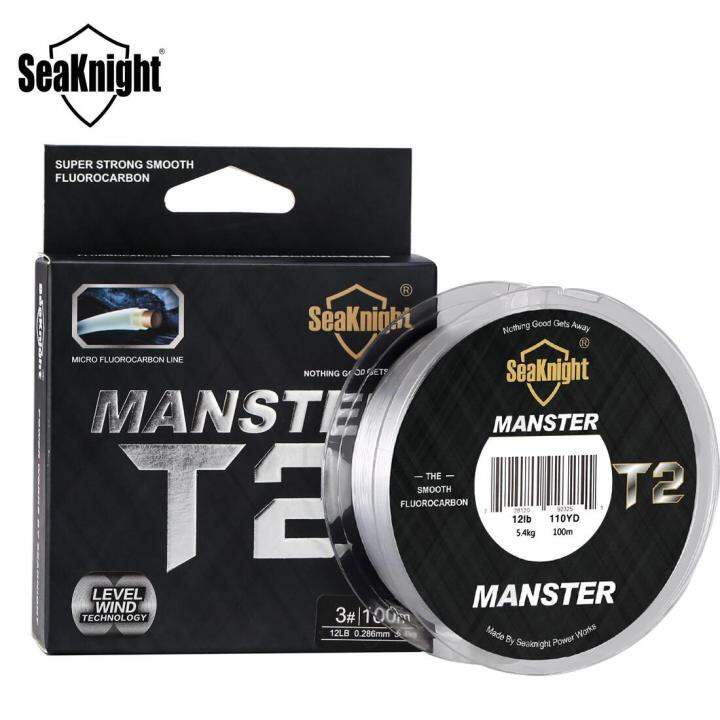 SeaKnight T2 Fluorocarbon Fishing Line Flurocarbon Coated 100m/110yds