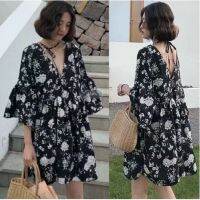 COD DSTGRTYTRUYUY casual dress summer dresses for women black sexy mini dress backless dress beach dress korean style dress floral dress challis dress trendy dress vintage dress