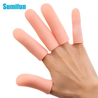 ♤✣ 2Pcs Extended Thickened Finger Protector Silicone Tube Thumb Covers Toe Protection For Corn Blister Cracked Pain 2.3x6.7cm C1656