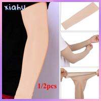 XIAHU 1/2 Pcs ยางยืด ปลอกแขน กีฬาปั่นจักรยาน สักปกปิด แขนอัด คอนซีลเลอร์ปลายแขน แขนยาว