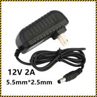 DC อะแดปเตอร์ AC 100-240V Converter Adapter DC 5.5 x 2.5MM 12V 2A 2000mA Charger