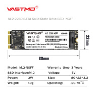 VASTMO Ổ Cứng Thể Rắn Gắn Trong M.2 128 SATA III 256GB 512GB 2280 GB 1TB Ổ thumbnail