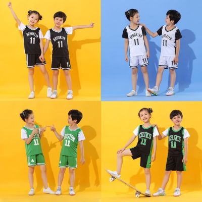 Kyrie Irving 11 Jersey for Kids Brooklyn Nets Jersey Fake Two Pieces Children Basketball Uniform