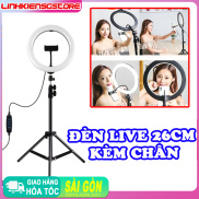 ĐÈN 26CM+CHÂN 2M LIVE STREAM LIVESTREAM, CHỤP HÌNH MAKE UP