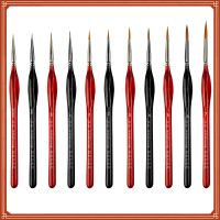 Numbers Brushes Artistic Accessories Multipurpose Painting Supplies Sketch Pen Oil Painting Pens Red/Black Wooden