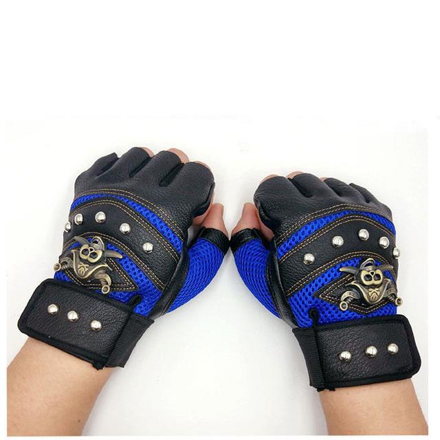 motorcycle-riding-outdoor-non-slip-leather-male-female-metal-half-finger-gloves