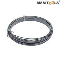 "MANITOOLS" MSO-30 Size 1.3x3 mm. Length 30m. ฟิชเทปเหล็กไม่มีลูกกรง / Wire steel (without cage) ความยาว 30 เมตร