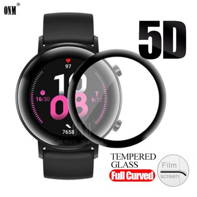 5D Coverage Screen Protector film for Huawei Watch GT2 GT 2 42MM Soft Round Screen Protector Cover Accessories (Not Glass)
