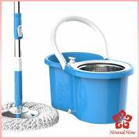 ชุดไม้ถูพื้น แบบพกพาและ ใช้งานง่ายผ้าถู พื้นแบบหมุน ได้สองไดรฟ์แบบหมุน SPIN MOP