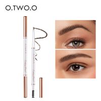 1pc Ultra Slim Triangle Eyebrow Pencil Waterproof Smudge Eyebrows Pen Tattoo Cosmetics Dark Brown Grey Color