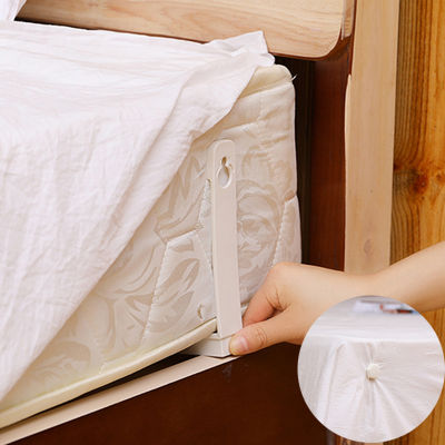 คลิปผ้าปูที่นอนที่มองไม่เห็น4ชิ้น/เซ็ตผ้าคลุมผ้านวมตัวหนีบที่ถือแผ่นกันลื่นคงที่โดยไม่ให้ยึดผ้าปูที่นอนอยู่กับที่