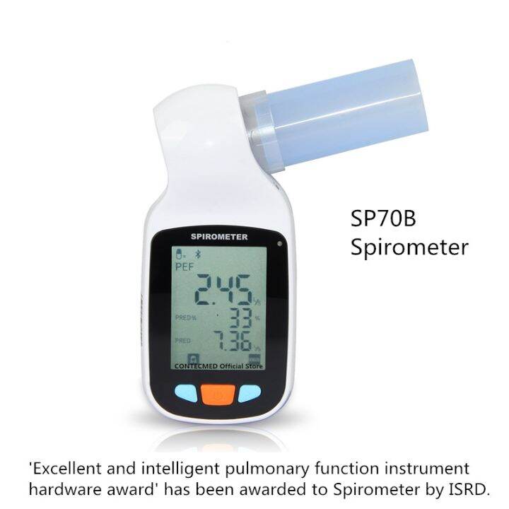 Contec Sp B Digital Spirometer Lung Breathing Diagnostic Vitalograph Cardboard Mouthpieces