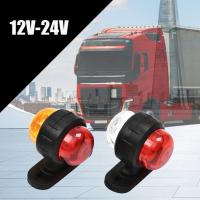 GANGBANI 2pcs มินิมินิ ไฟเครื่องหมายด้านข้าง DC 12V/24V แผ่นยางรอง ไฟมาร์กเกอร์ LED รถพ่วง กิจกรรมกลางแจ้งกลางแจ้ง แดง ขาว/แดง เหลือง ไฟแสดงสถานะโครงร่าง รถบรรทุกสำหรับรถบรรทุก