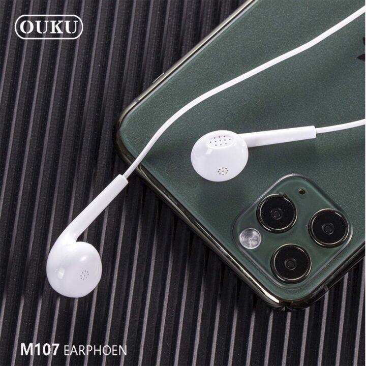 ouku-m107-small-talk-earphone-ใช้งานได้ทั้งระบบ-android-ios-หูฟัง-หูฟังแจ๊ค3-5มม-สายยาว1-2-เมตร-เสียงดี