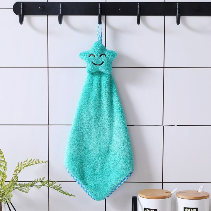 3pcs-of-bathroom-coral-velvet-thickened-cartoon-starfish-strong-absorbent-towel-available-in-multiple-colors