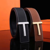 Mens Luxury Belt High Quality Famous nd Waistband T Buckle 40mm Faux Leather Strap Male for Office 365 Business Casual Jeans