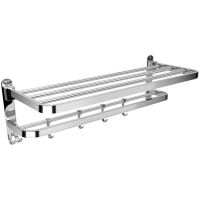 Stainless Steel Bathroom Towel Rack Wall-Mounted Bathroom Towel Rack Foldable Towel Rack Towel Rack Bathroom Shelf