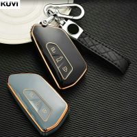 โครงเปลือกนอกเคส TPU แฟชั่น Kunci Remote Mobil Fob สำหรับ VW Volkswagen Golf 8 2020 Skoda Octavia A8 2021ที่นั่ง Leon อุปกรณ์เสริม MK4