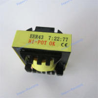 Free Shipping Pulse transformer new 2pcs EER43 7:22:77 New for inverter TIG welding middle board