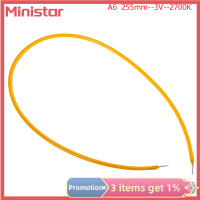 Ministar FPC เส้นใยไฟ LED 3V สีอบอุ่น255มมหลอดไฟเรโทรหลอดไส้หลอดไฟแหล่งกำเนิดแสงเครื่องประดับลูกปัดโคมไฟ LED