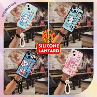 Heat dissipation luxurious Phone Case For iphone14 Liquid silicone trend Wrist strap top grade texture Raised lens