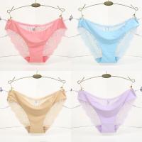 Angle Bra (N011)กางเกงในไร้ขอบ ด้านหลังลูกไม้นิ่ม ลายสวย