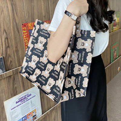Cute Cartoon Large Capacity Shoulder Bag Female 2023 Fashion All-Match Mummy Bag Student Class Portable Tote Bag