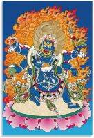 Yamāntaka Thangka ศาสนาพุทธพระพุทธเจ้าทิเบต Bodhisattva Arhat Vajra โปสเตอร์ผ้าใบรูปภาพศิลปะพิมพ์ตกแต่งผนังห้องของขวัญ