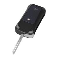 Folding Flip Key SHELL 2 ปุ่มสำหรับ Porsche Cayenne GTS 2004 2005 2006 2007 2008 2009 2010 2011 Fob กรณีครอบคลุม