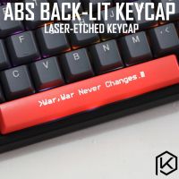 （Miss qis keycap）ที่รองเท้าฟุตบอลใหม่กุญแจ ABS สลักความเงางาม-ฝ่าออกสงครามไม่มีวันเปลี่ยนแปลงสีดำสีแดงที่กำหนดเองคีย์บอร์ดแบบกลไกสเปซบาร์