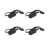 4X Male D-Tap B Type Power Dtap Tap to 4 Female P-Tap Ptap Hub Adapter Electric Splitter for Photography Power