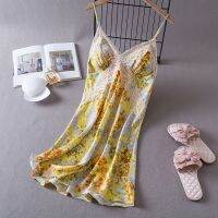 23 summer new home clot jamas set sexy floral yeow jersey cool feeg lace stitg net red sle --SY2381☌