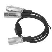 《Miss you electronic》 XLR YS Plitter สาย19.7in การสูญเสียต่ำ XLR ชาย ToXLR หญิงสำหรับไมโครโฟนสำหรับ MP3เครื่องเล่นMicrophone Accessories