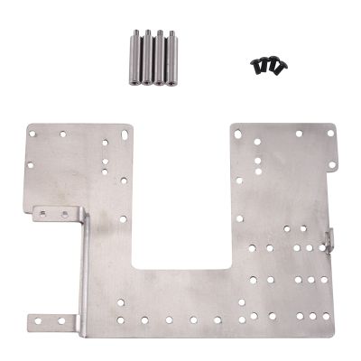Metal Stainless Steel Second Floor Plate Upper Plate for Tamiya 1/14 RC Truck Tractor Car Upgrades Parts