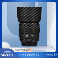 สำหรับ Canon EF 100มิลลิเมตร F2 USM ป้องกันรอยขีดข่วนกล้องเลนส์สติ๊กเกอร์เสื้อห่อฟิล์มป้องกันร่างกายป้องกันผิวปก100 F 2