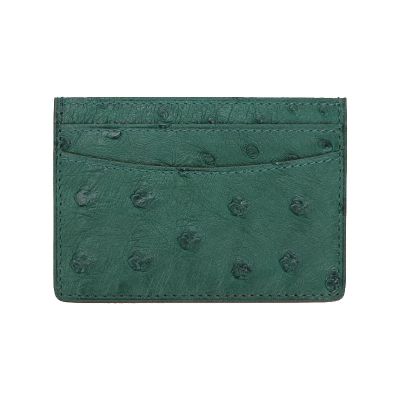 Unisex Genuine Leather Card Holder Men Women Fashion Brand Luxury Case Real Ostrich Leather Credit Card Holder Small Bag Wallet Card Holders