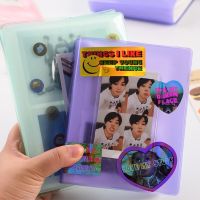 3/5inch Jelly Color Photo Album 64/32 Pockets Plug-in Photocard Holder Business Card Bag Transparent PVC Mini Photos Albums  Photo Albums