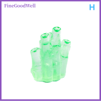 FineGoodWell 2ชิ้นมินิเรืองแสงน่ารักแพนด้าไมโครอุปกรณ์ประดับภูมิทัศน์แผงหน้าปัดรถยนต์การตกแต่งบ้าน