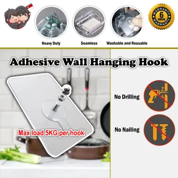 Double-Sided Adhesive Wall Hook on Hangers Stickers Hooks Wall