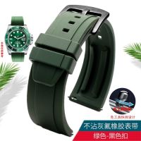 Viton waterproof strap universal quick release strap 20 22 24 26MM resin strap mens strap silicone rubber watch strap dustproof 【BYUE】