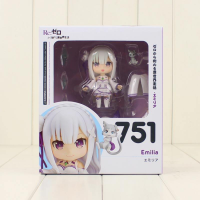 อะนิเมะ10ซม. Re: ชีวิตในโลกที่แตกต่างจากศูนย์ Emilia 751ตุ๊กตาขยับแขนขาได้ PVC