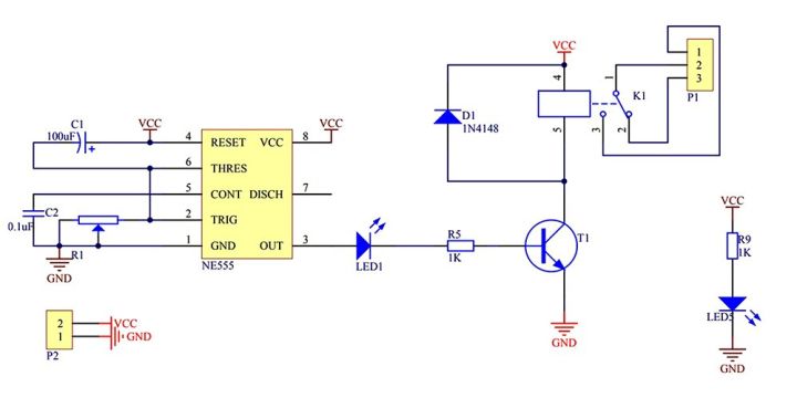 แผงรีเลย์หน่วงเวลา-dc-5v-12v-สวิตช์ตั้งเวลาแบบปรับได้-ne555โมดูลรีเลย์หน่วงเวลาเวลา