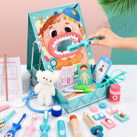 【YY】Wooden Doctor Toy Suit Girls And Boys Simulated Family Stethoscope Needle Barrel Injection Dentist Suits