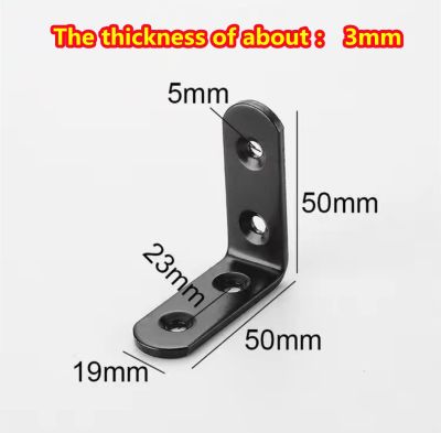 ▩►♂ Stainless Steel Angle Code 90 Degree Angle Fixed Angle Iron L Triangle Bracket Laminate Furniture Fittings