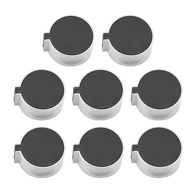 6Pcs Stove Knobs Replacement 8 Mm D Shaft Control Switch Knobs for Cooker Oven Gas Hob Switches Adapters